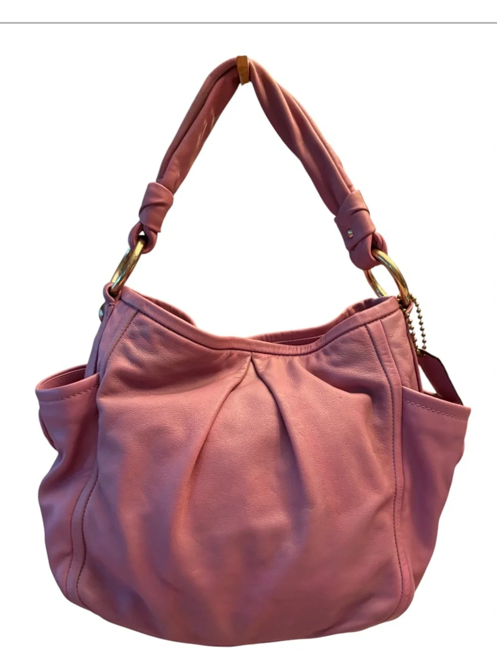 Coach Parker Hobo Handbag Lavender Leather Bag Purse 13412